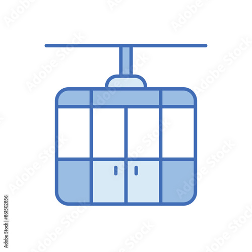 Cable Car vector icon