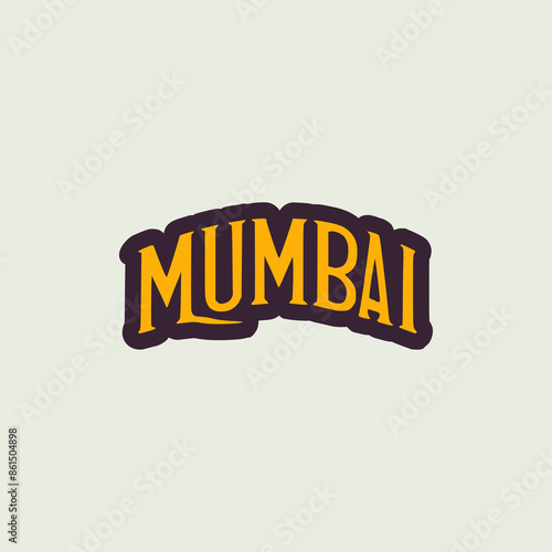 mumbai city vacation tshirt fashion sticker vector illustration template design