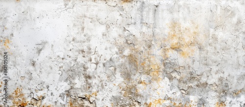 A retro-style wall banner with a vintage white cement or stone texture, representing concepts like age, rust, and construction, suitable for copy space image.