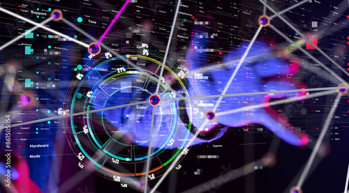 diagram Futuristic wave, Fu...