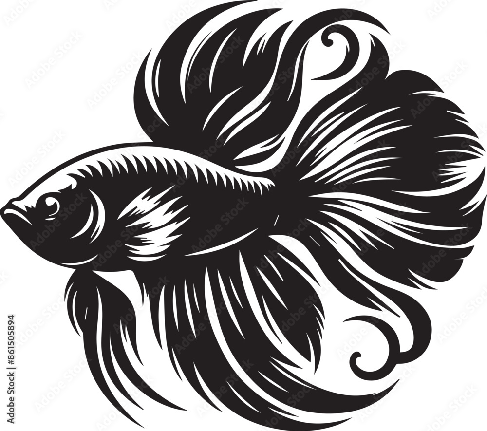 fish silhouette vector art design fish silhouette vector art design