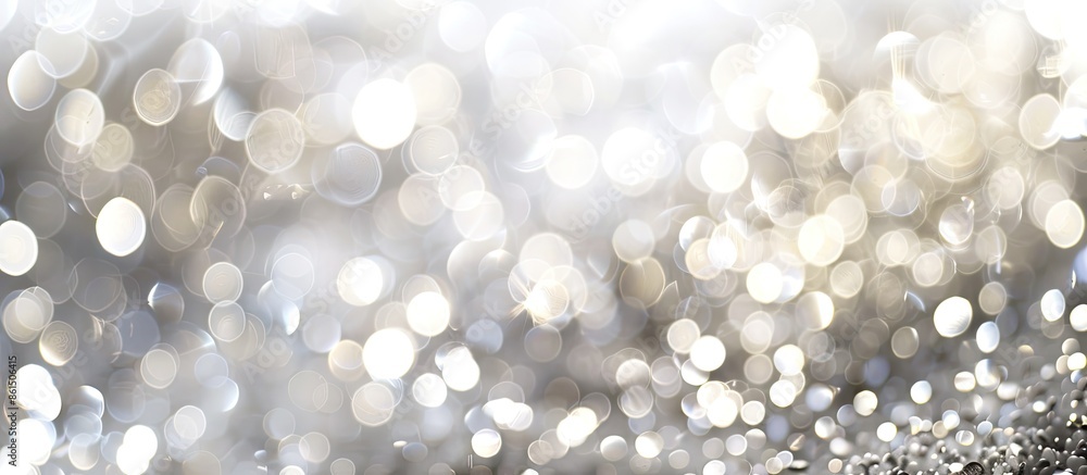 Abstract white and silver bokeh lights in soft focus, perfect as a background with copy space image. Abstract white and silver bokeh lights in soft focus, perfect as a background with copy space image.