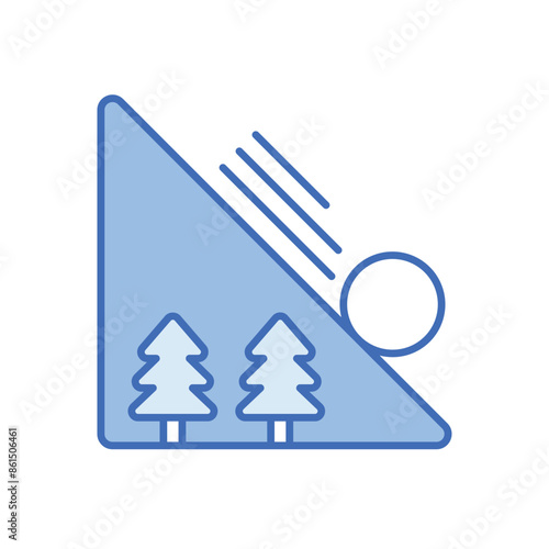 Avalanche vector icon