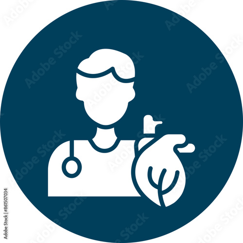 Cardiologist Vector Glyph Icon