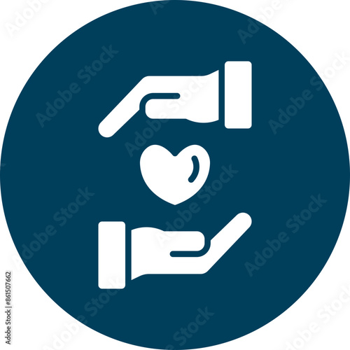 Kindness Vector Glyph Icon