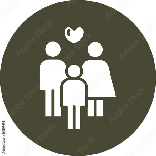 Family Vector Glyph Icon