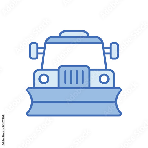 Snowplow vector icon