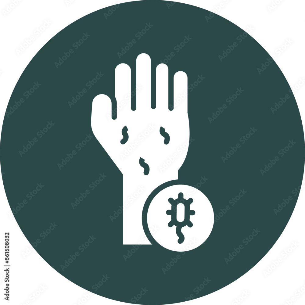 Hand Allergy Vector Glyph Icon Hand Allergy Vector Glyph Icon