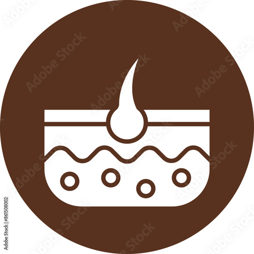 Hair Vector Glyph Icon