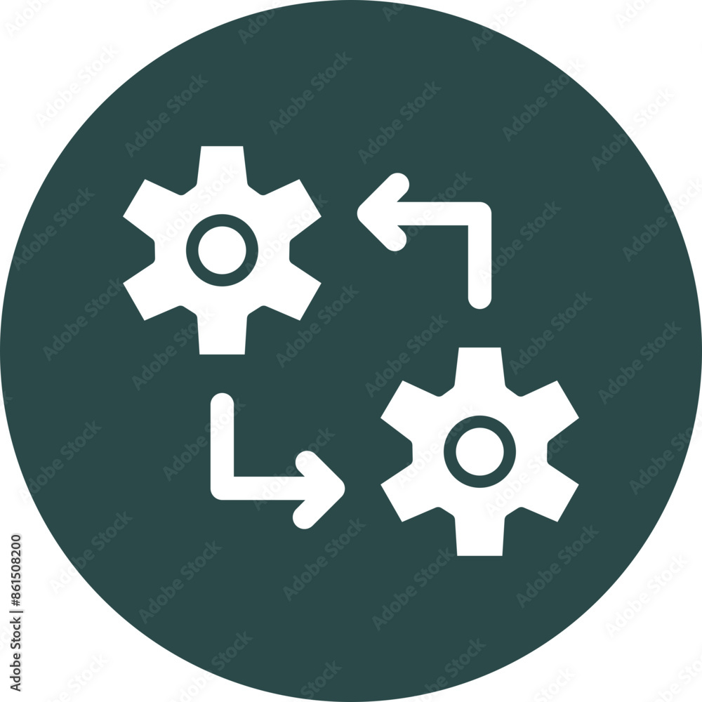 Integration Vector Glyph Icon