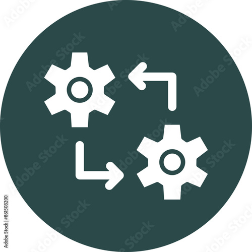 Integration Vector Glyph Icon