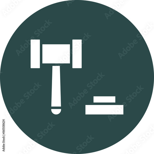 Auction Vector Glyph Icon