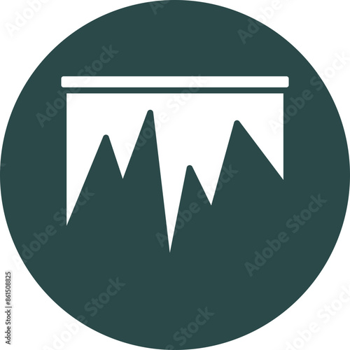 Stalagmite Vector Glyph Icon