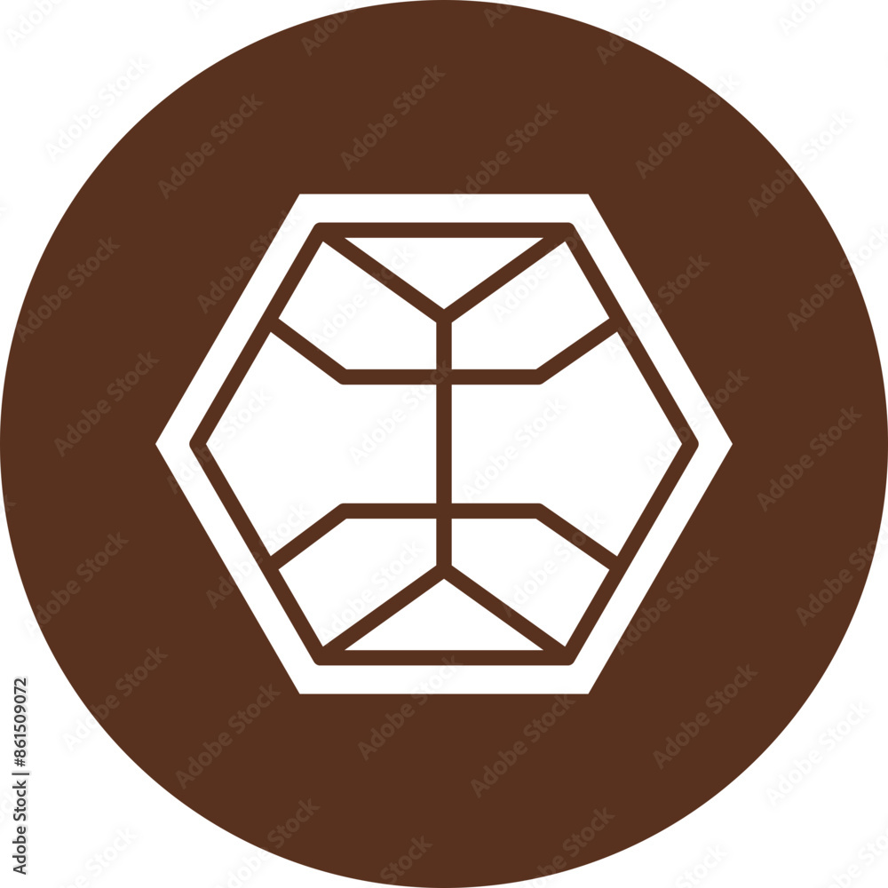 Complex Geometries Glyph Icon Complex Geometries Glyph Icon