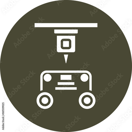 Laminated Object Manufacturing Glyph Icon