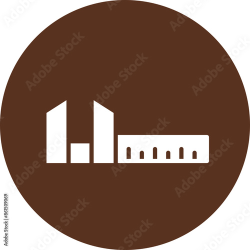 Vernier Caliper Glyph Icon