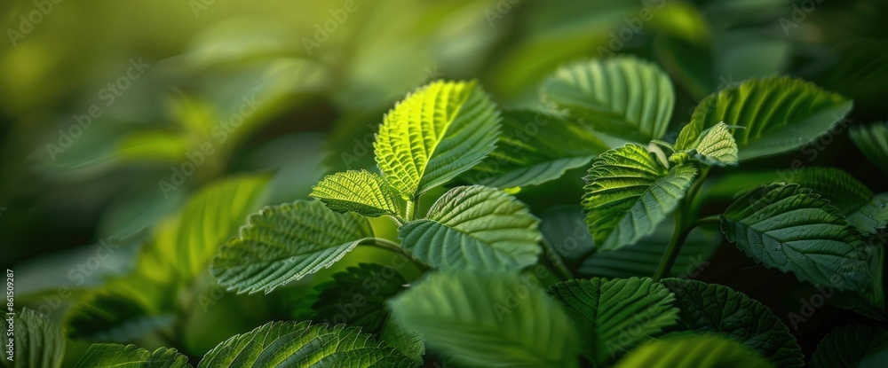Spring Foliage, Lush Green Leaves Symbolizing New Growth And Vitality Spring Foliage, Lush Green Leaves Symbolizing New Growth And Vitality