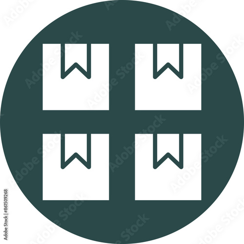 Boxes Glyph Icon