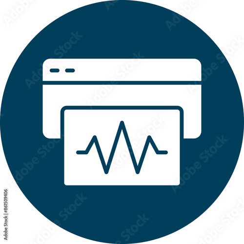 Seismograph Glyph Icon