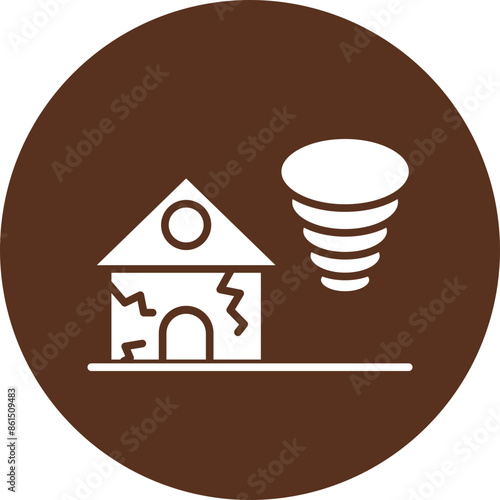 Twister Glyph Icon