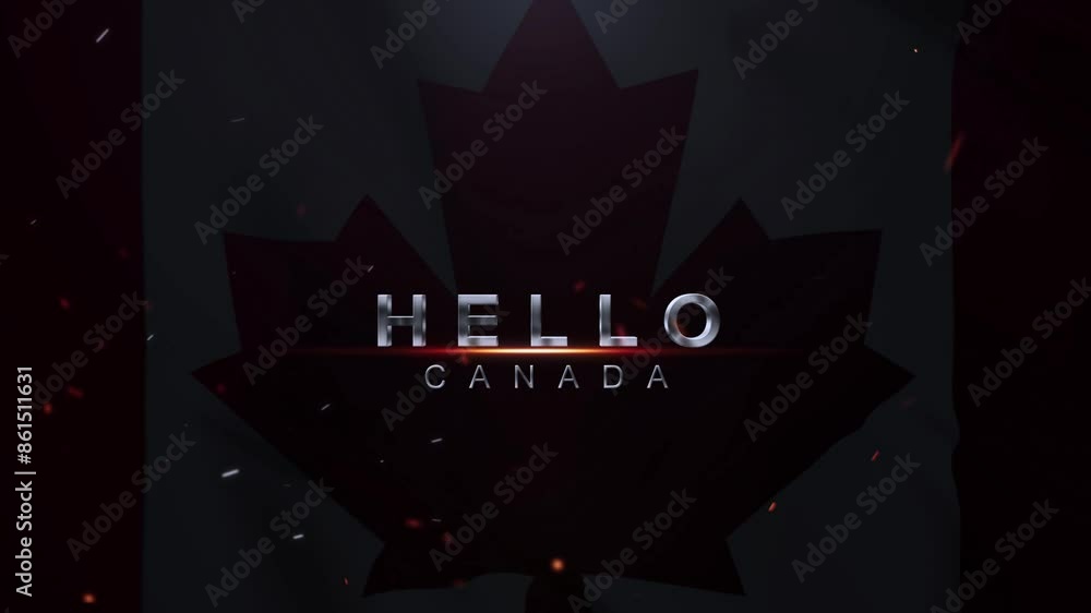 Hello Canada, Hello Canada Text Animation, Cinematic Hello Canada Text ...