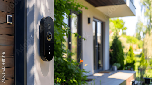 Smart home security setup with video doorbell and smart locks