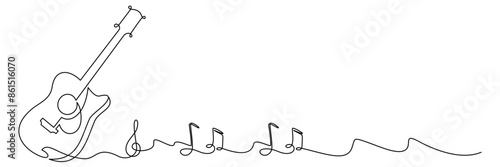 guitar continuous line 