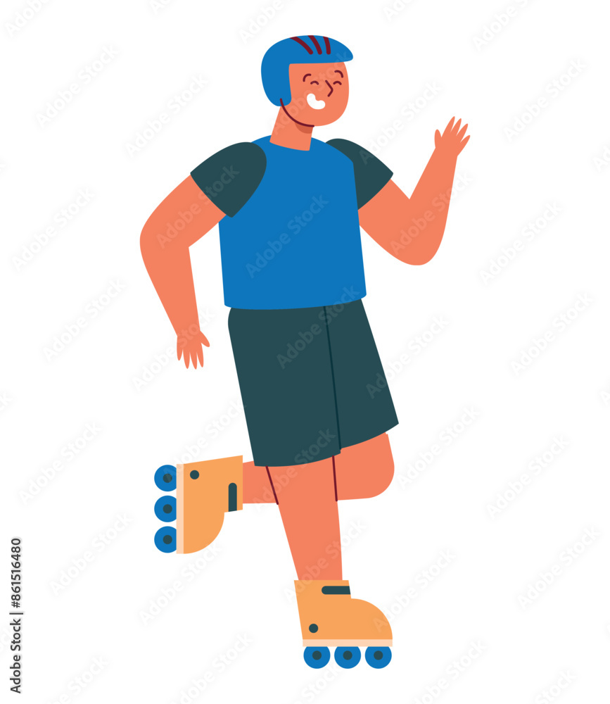 guy rides roller skates guy rides roller skates