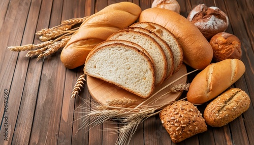 Assortiment de pains frais en tranche