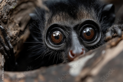 Aye-aye in natural environment