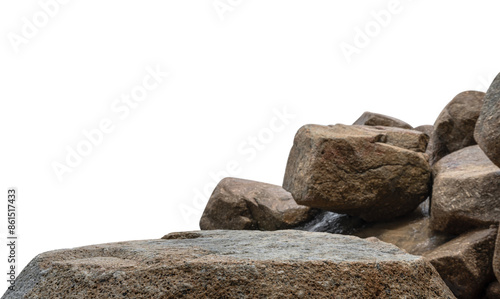 Foto Stone isolated, Cliff rock podium stage stand display products