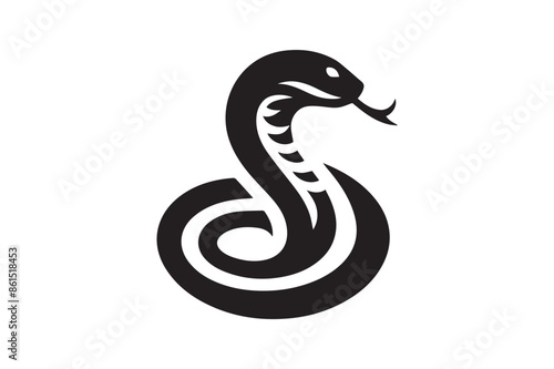 Wallpaper Mural snake silhouette vector illustration, animal illustrations artwork and design Torontodigital.ca