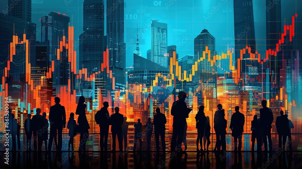 An illustration of the IPO process, showcasing a companys transition from private to public, offering stocks to investors for financial growth and potential profits An illustration of the IPO process, showcasing a companys transition from private to public, offering stocks to investors for financial growth and potential profits