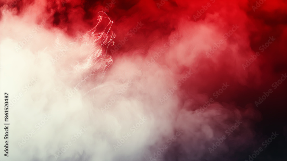 Obraz premium Color smoke stream on a black background. The background can be remove with a blending mode like screen.