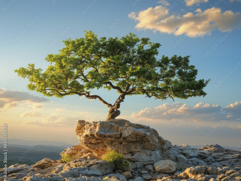 A resilient tree thriving in challenging environments embodies the essence of resilience, showcasing the fortitude and perseverance required to conquer obstacles. A resilient tree thriving in challenging environments embodies the essence of resilience, showcasing the fortitude and perseverance required to conquer obstacles.