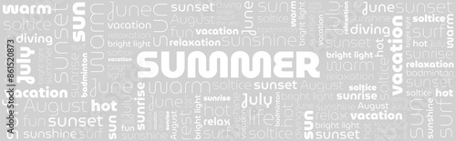 tag cloud summer, background