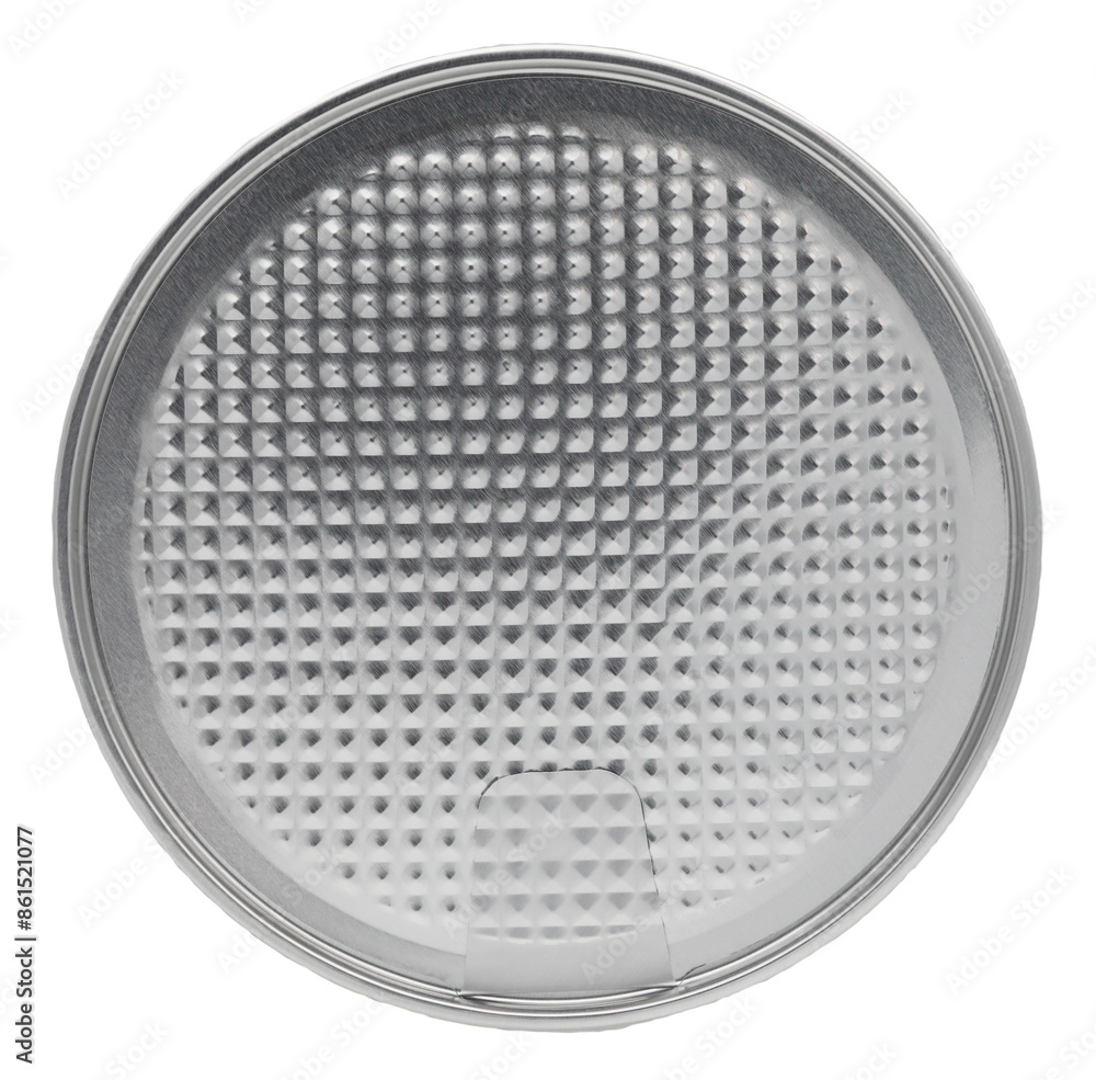 Lid of tin can isolated on white background. Lid of tin can isolated on white background.