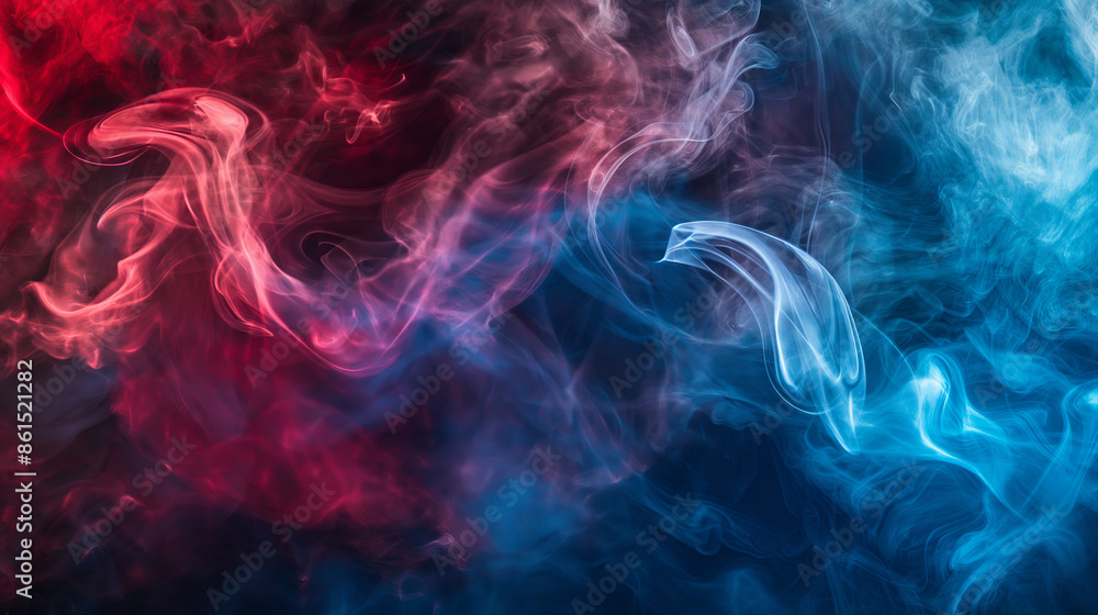 Color smoke stream on a black background. The background can be remove with a blending mode like screen. Color smoke stream on a black background. The background can be remove with a blending mode like screen.