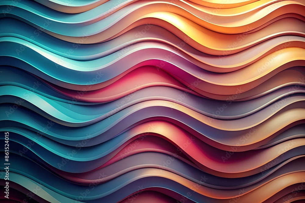 A fluid background of 3D wave shapes, arranged in overlapping layers with gentle curves and transitioning colors A fluid background of 3D wave shapes, arranged in overlapping layers with gentle curves and transitioning colors