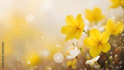Yellow flower background.