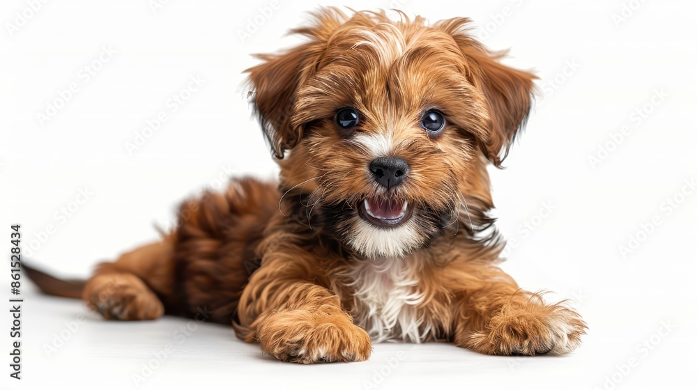 A cheerful brown puppy flashes a sweet, playful smile, radiating friendliness and joy. This image captures the essence of youthful exuberance and pet charm. A cheerful brown puppy flashes a sweet, playful smile, radiating friendliness and joy. This image captures the essence of youthful exuberance and pet charm.