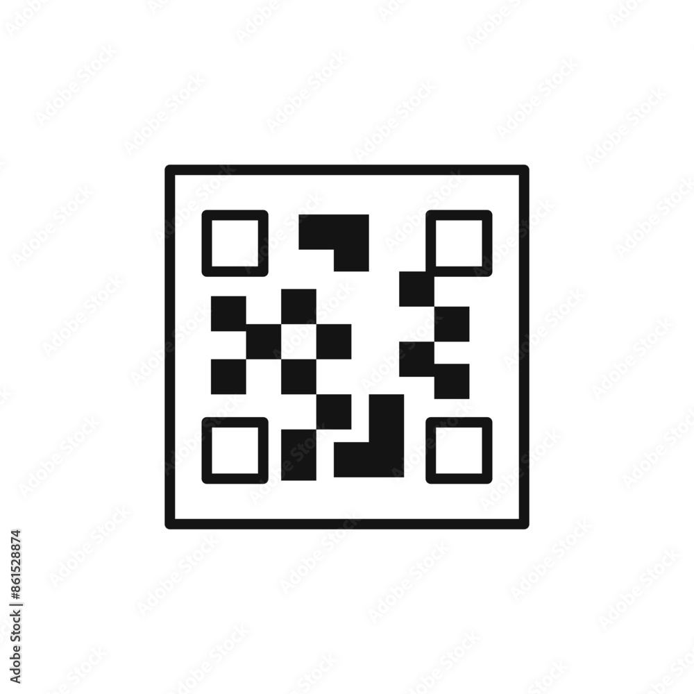 QR Code Scanner Icon Ideal for Digital Payments QR Code Scanner Icon Ideal for Digital Payments