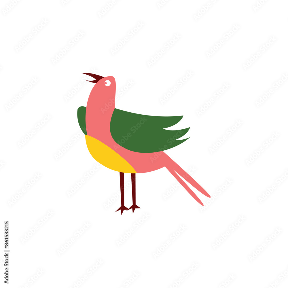 Obraz premium Bird icon on background for graphic and web design. Creative illustration concept symbol for web or mobile app