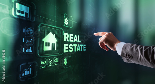 Real estate concept. Buying real estate for business or life