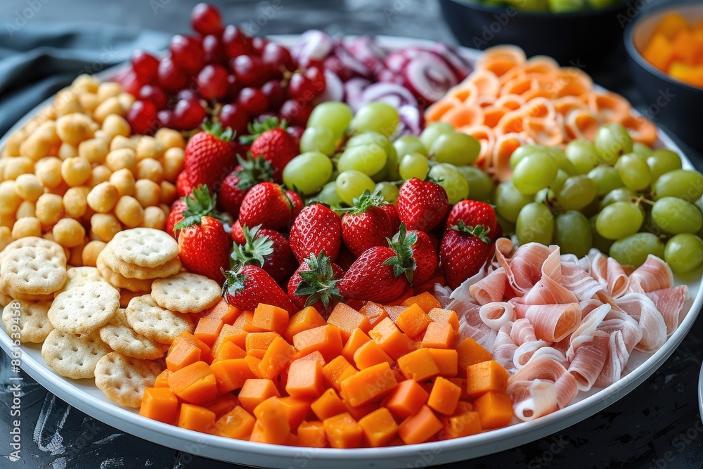 Mixed snack platter professional advertising food photography Mixed snack platter professional advertising food photography