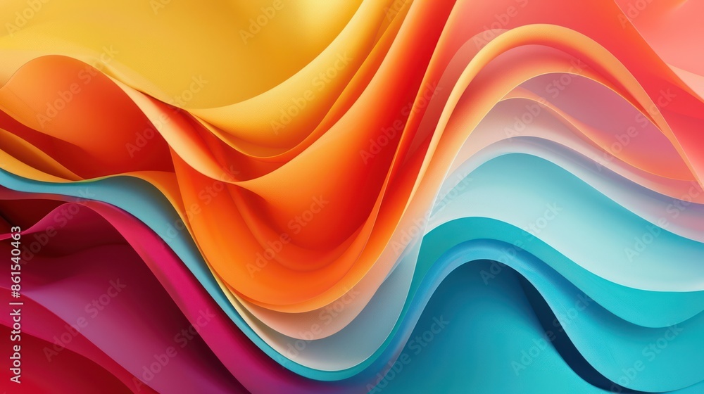 Abstract Wavy Colorful Background Abstract Wavy Colorful Background
