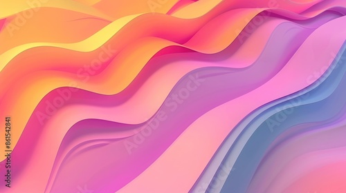 Abstract Wavy Gradient Background