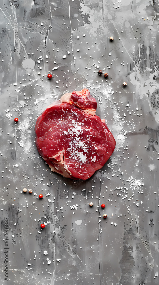 Raw steak, food shot Raw steak, food shot