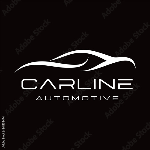 Carline automotive minimalistic simple logo design