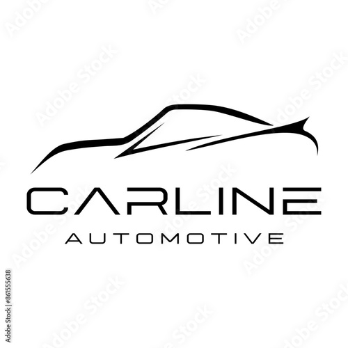 Carline automotive minimalistic simple logo design